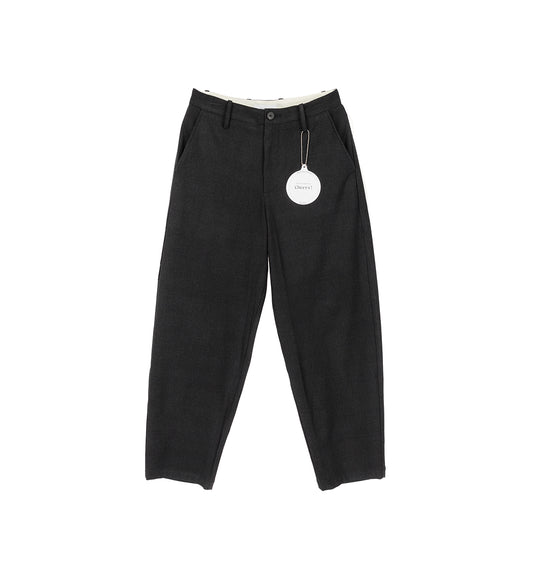 FLORIDER TROUSERS BRUSHED CHECK CHARCOAL