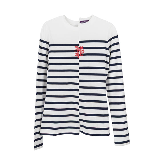 MARINIERE LONGSLEEVE TOP WHITE/NAVY