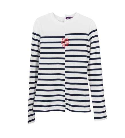 MARINIERE LONGSLEEVE TOP WHITE/NAVY