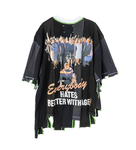 LOANER PANELLED TEE FADED BLACK LARGE