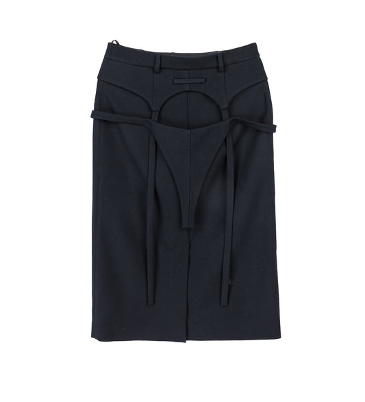 JARRETELS PENCIL SKIRT BLACK