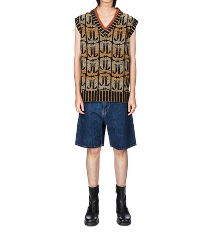 JORDANLUCA INSIGNIA DENIM BERMUDA DARK INDIGO