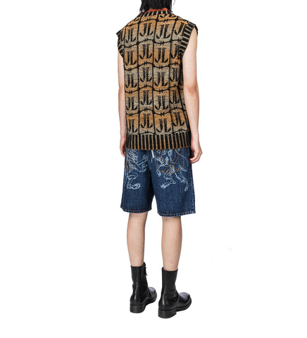 JORDANLUCA INSIGNIA DENIM BERMUDA DARK INDIGO
