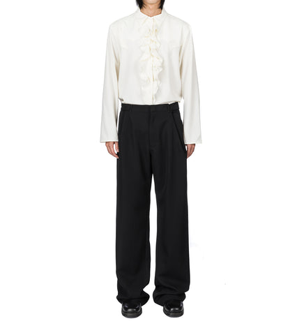 RUFFLE DRESS SHIRT WHITE