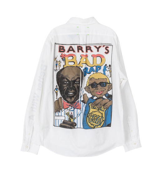 TERRY BUTTON DOWN WHITE