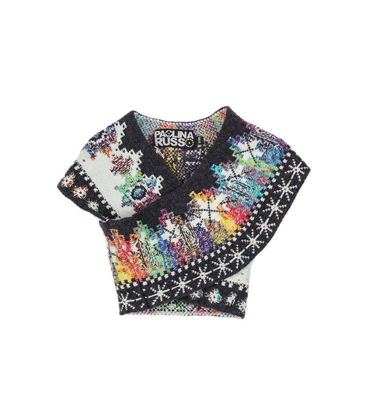 CROSSOVER TOP DUSTY RAINBOW / GREY