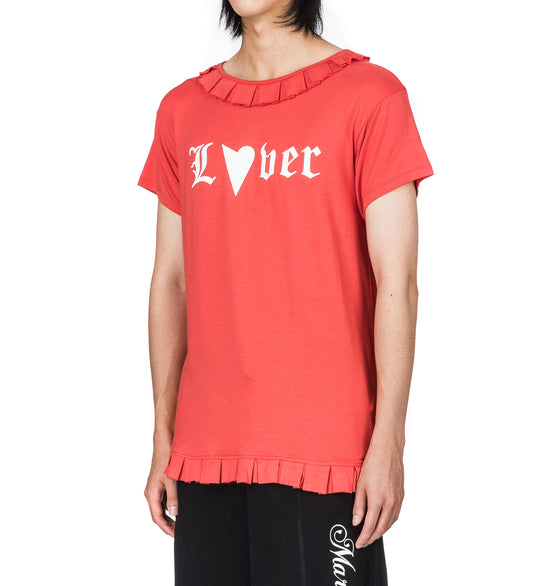RUFFLE T-SHIRT LOVER RED