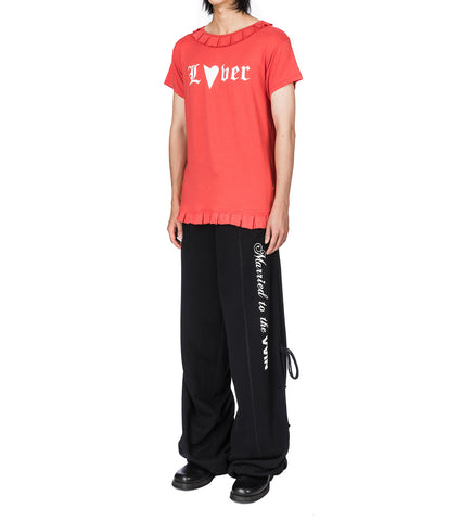 RUFFLE T-SHIRT LOVER RED