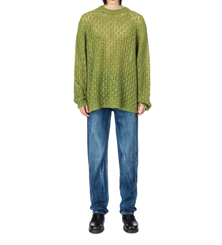AKI SWEATER GREEN CASHMERE