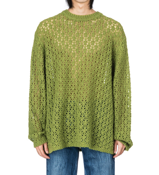 AKI SWEATER GREEN CASHMERE