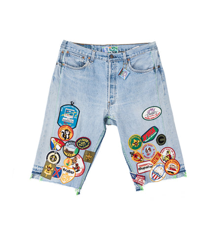 GENTLEMEN'S TRIPLE-WIDE LONG DENIM SHORT