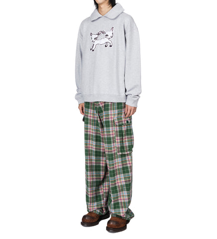 FLANNEL CARGO PANTS GREEN