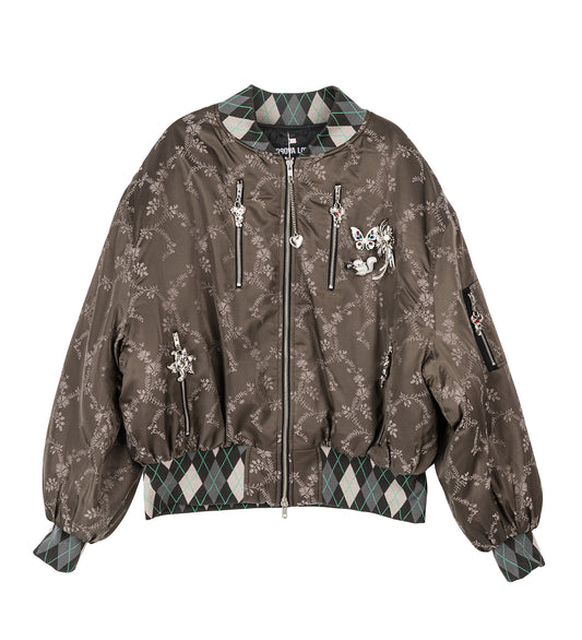 CRESCENT BOMBER JACKET BROWN