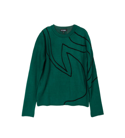 O'KEEFFE JUMPER BOTTLE GREEN