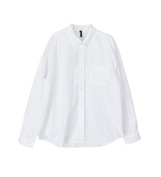 POPLIN BUTTON UP SHIRT WHITE