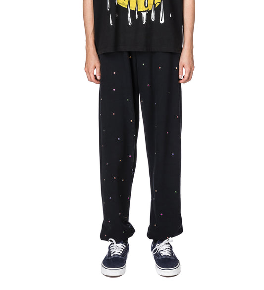 STUDDED SWEATPANTS BLACK