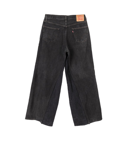 REWORKED BAGGY DENIM BLACK M#3
