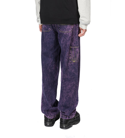 ACID WASH CARPENTER WORK DENIM PURPLE