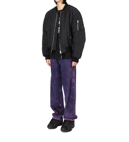 COLLAGE REVERSIBLE BOMBER JACKET BLACK/MULTI