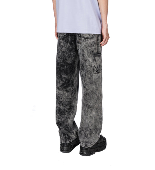 ACID WASH CARPENTER WORK DENIM GREY