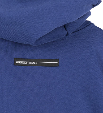 REMIX ZIP UP HOODIE BLUE