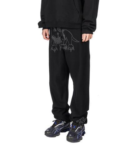 REFECTIVE PUP SWEATPANT BLACK
