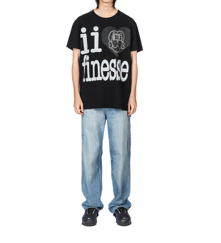 II HEART FINESSE TEE BLACK