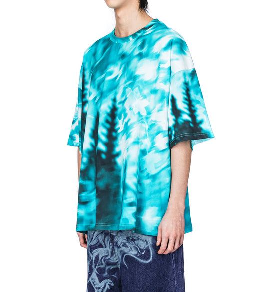 T-SHIRT ICE BLUE/NAVY