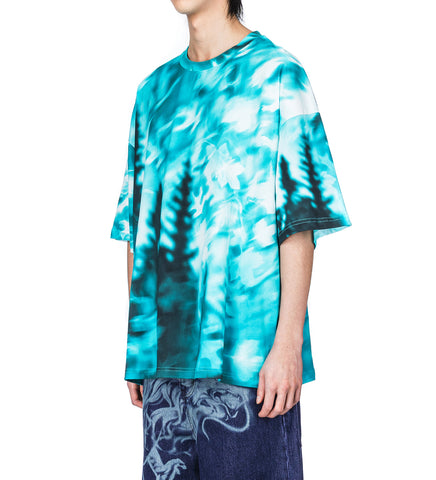 T-SHIRT ICE BLUE/NAVY