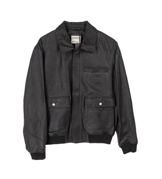 CODA LEATHER JACKET BLACK