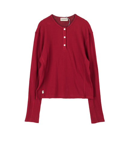 LIS HENLEY BURGUNDY