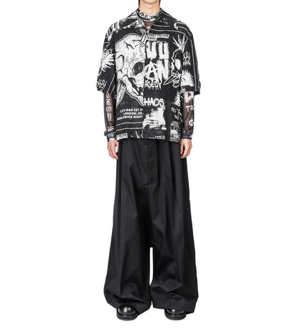 SHORT SLEEVE SHIRT PUNK FLYER WHITE
