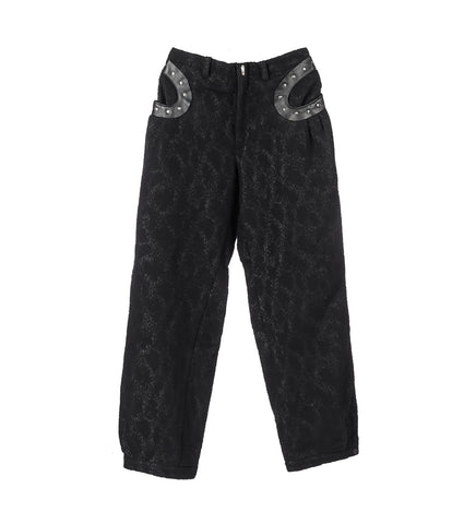 FITZ TROUSER GLITTER BLACK/BLACK OBSIDIAN