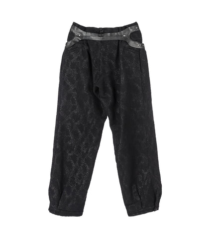FITZ TROUSER GLITTER BLACK/BLACK OBSIDIAN