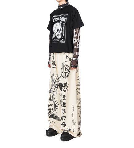 BOX TEE BLACK/PUNK FLYER