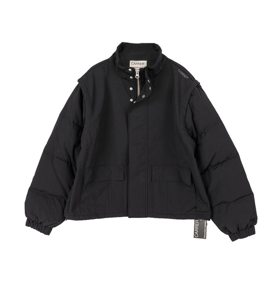 REED ZIP-OFF SLEEVE JACKET BLACK