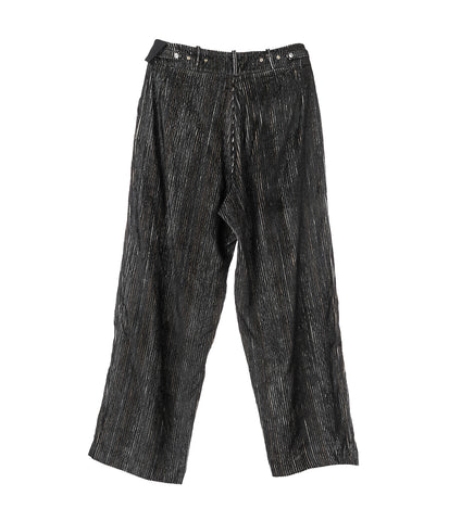 NAVIN WIDE TROUSER MELANGE BLACK/NIGHT BLACK
