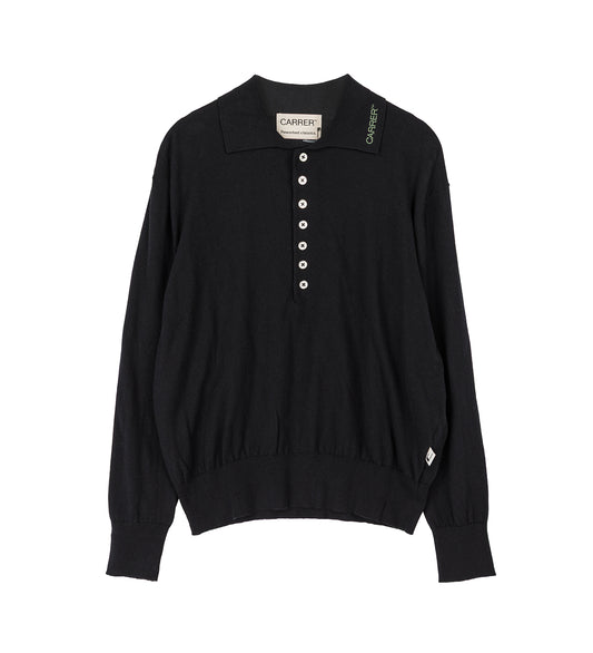 MILTON KNIT POLO BLACK