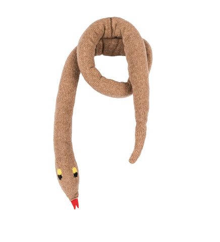 SNAKE SCARF CAMEL