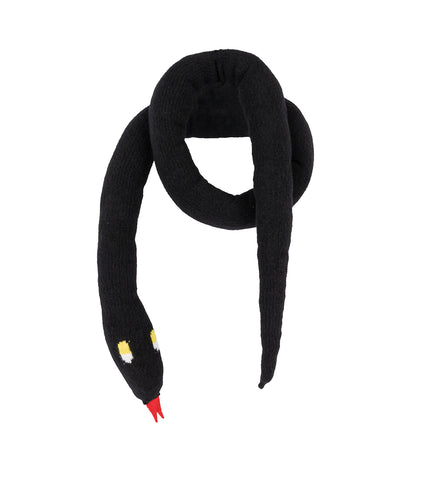 SNAKE SCARF BLACK