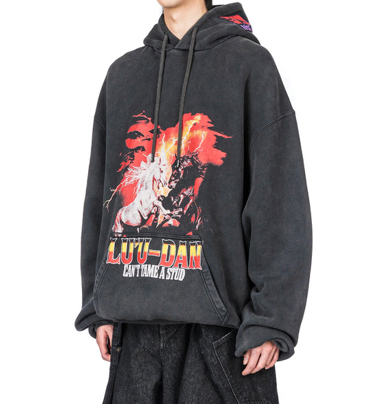 OVERSIZED HOODIE VINTAGE BLACK