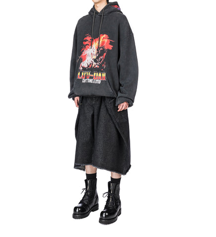 OVERSIZED HOODIE VINTAGE BLACK