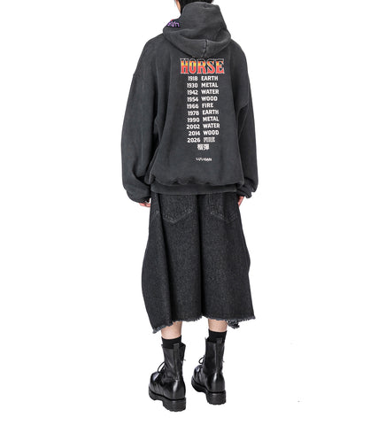 MAXI SHORTS RINSED BLACK
