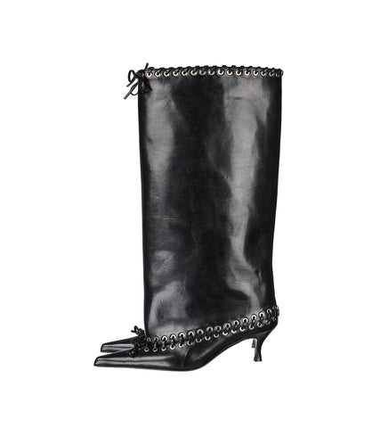 LEVEL BOOT KNEE HIGH BLACK