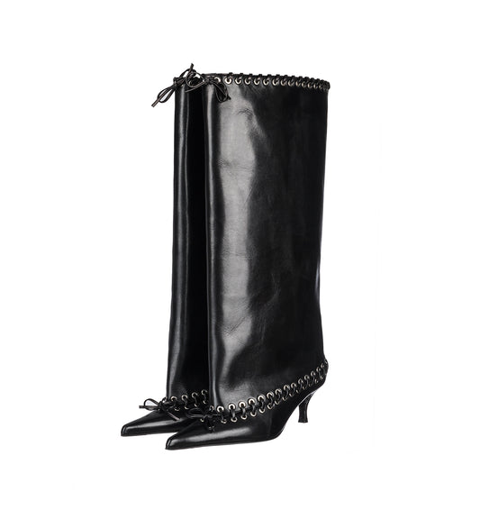 LEVEL BOOT KNEE HIGH BLACK