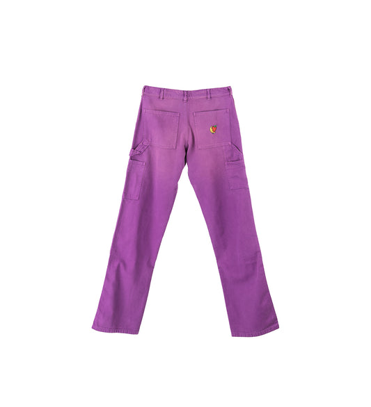 PATCHWORK STARS DENIM PANTS LIGHT BLUE