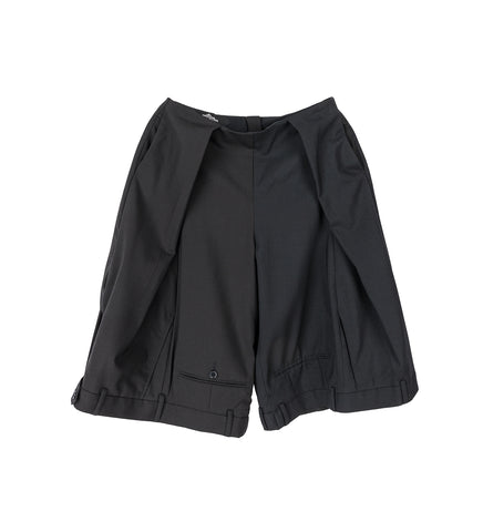UPSIDE DOWN SHORTS WIDE BLACK