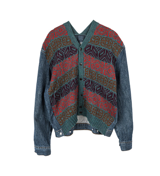 JEANSMEETSKNIT CARDIGAN UNIQUE #2