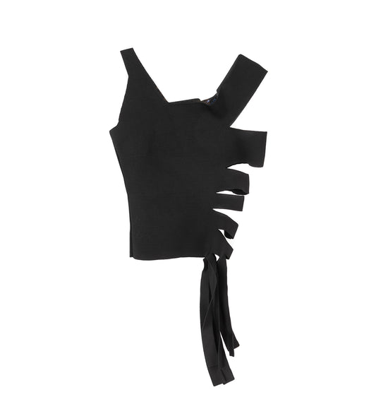 STRAPS TOP BLACK