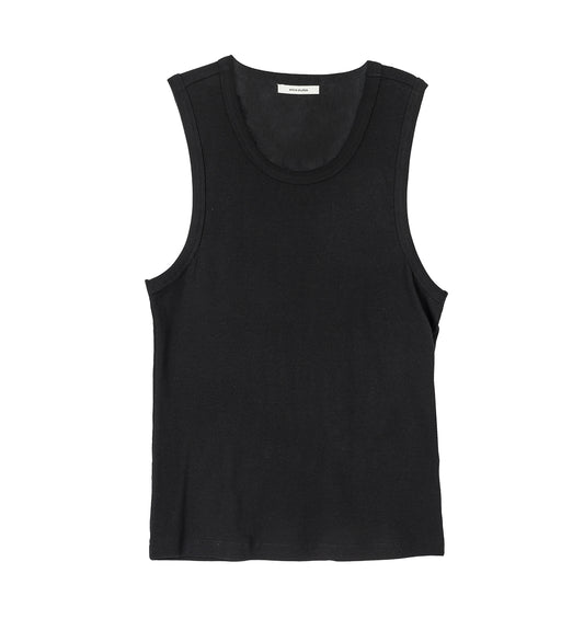RIB TANK BLACK